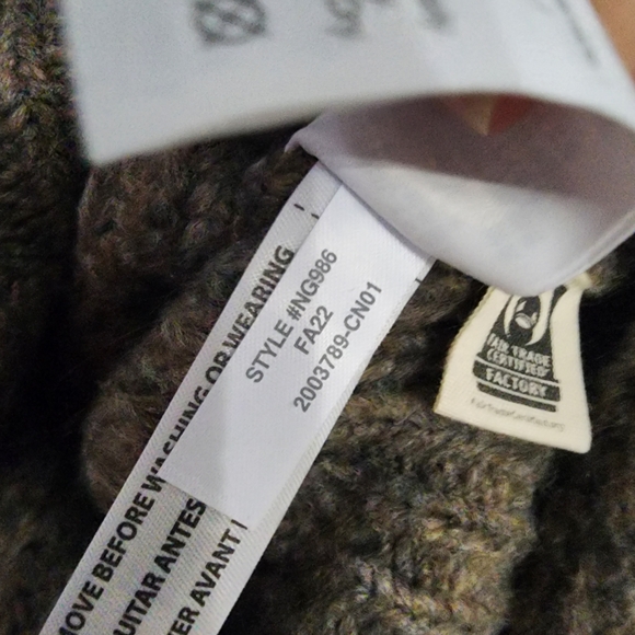 EUC Madewell Puff Sleeve Loretto Mockneck Pullover Sweater in Heather Otter - Picture 14 of 14